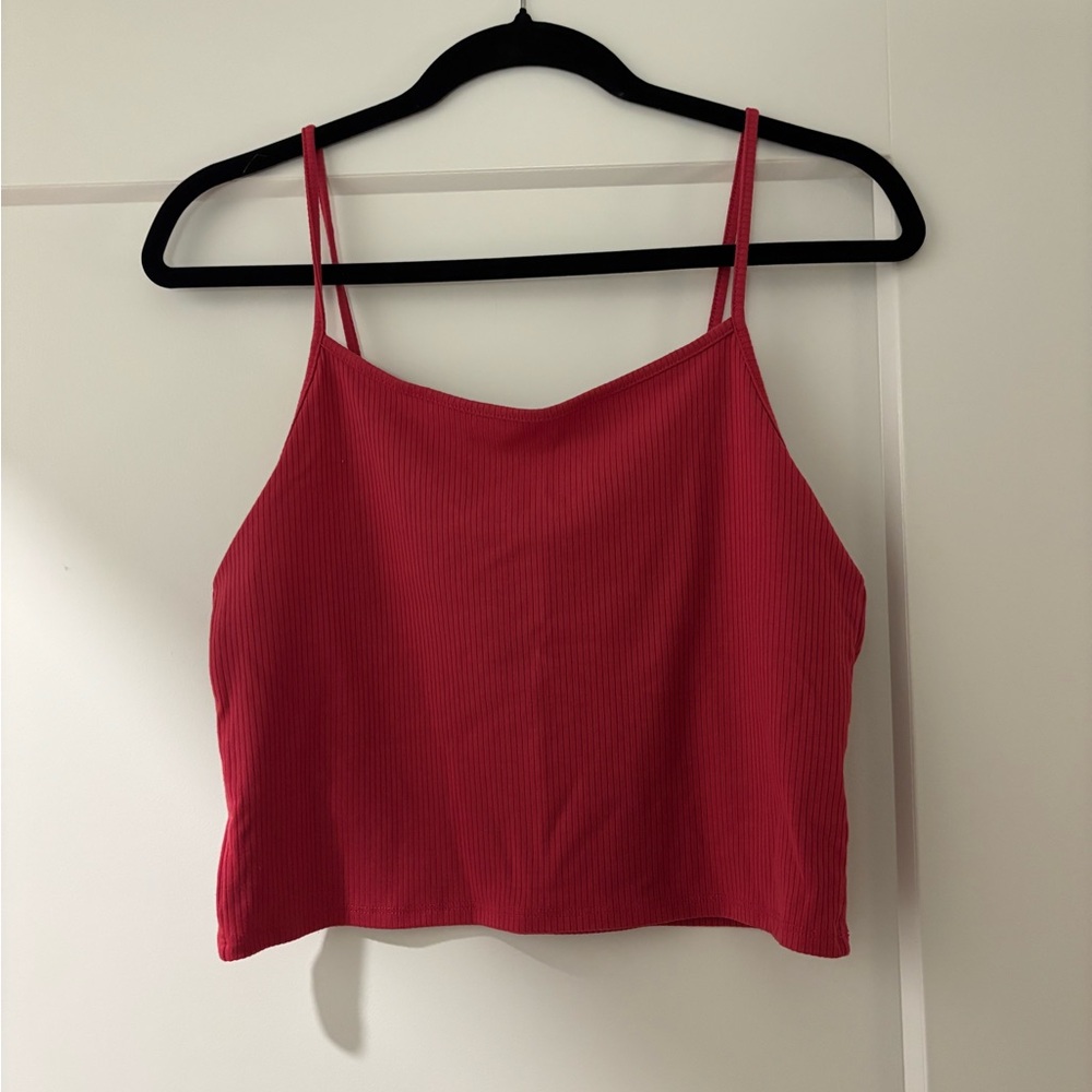 American Eagle ribbed crop tank